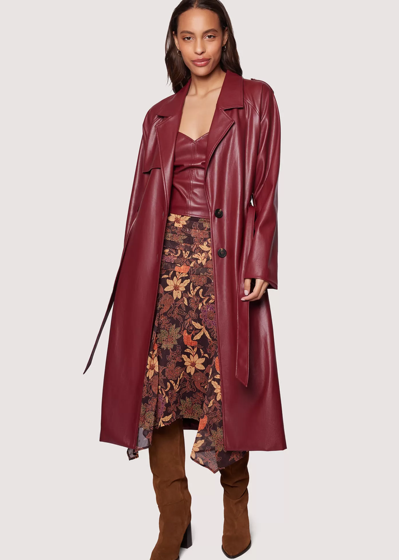 Lost + Wander Crimson Holly Trench Coat* Outerwear