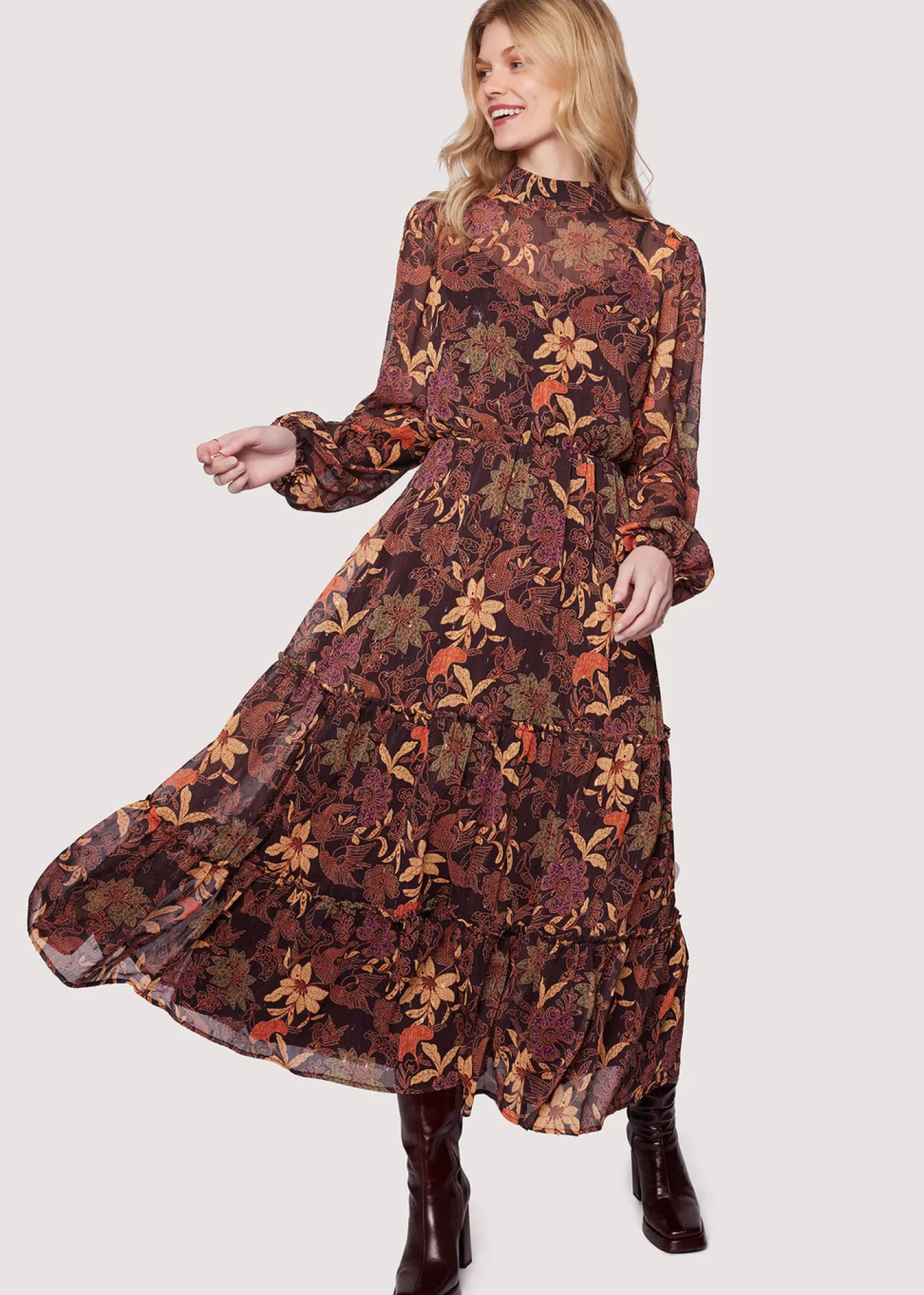 Lost + Wander Wild Bergamot Long Sleeves Maxi Dress* Dresses